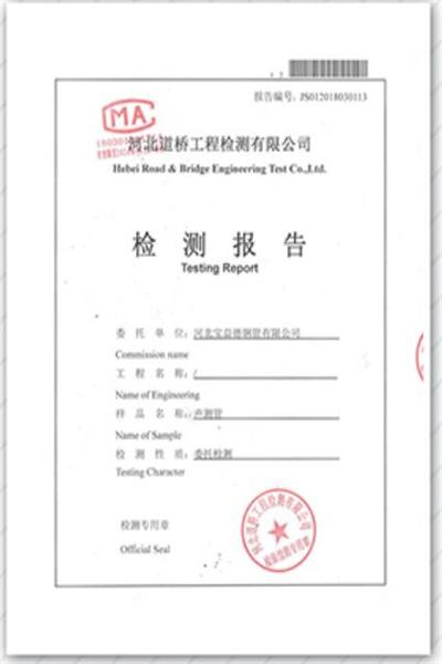 沧州产品检测报告